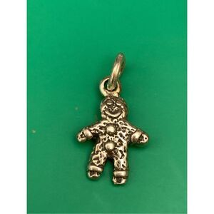.925 Gingerbread Sterling Silver Jewelry Charm #holiday